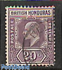 20c, WM Crown-CA, used