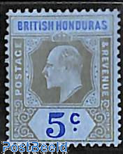 5c, WM Multiple Crown-CA, Stamp out of set