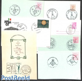 7 cards or covers on theme Sports