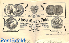 Beautiful Aloys Maier envelope and letter from Fulda 