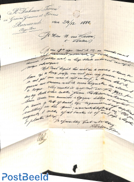 folding letter from Roermond to London. See Roermand and  London PAID postmark. 