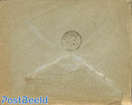 Envelope from Arnhem (see postmarks) to Zutphen. 2x drukwerkzegels 2.5 cent 