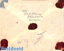 Registered letter from AMSTERDAM VAN EEGHENSTRAAT to Graz