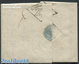 Folding letter to the mayor of Schiedam, 1815. Amsterdam to Schiedam