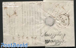 Letter from England to Schiedam, Postmark: Brielle Eng.Corresp.