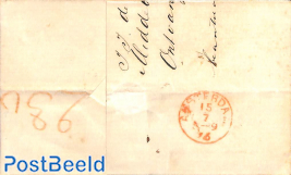 Folding letter from MIDDELBURG to Amsterdam