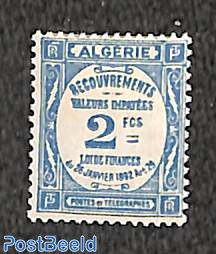 2Fr, postage due, stamp out of set