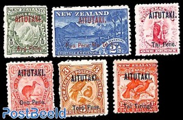 Overprints on New Zealand stamps 6v