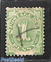 1d, postage due, type I, perf. 11:11.5, used
