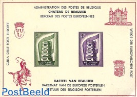 Special sheet Europa 1956 (not valid for postage)