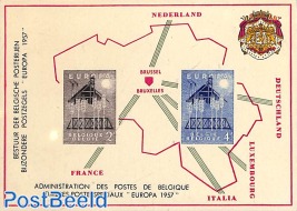 Special sheet Europa 1957 (not valid for postage)