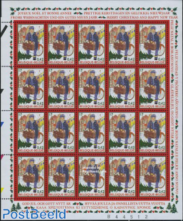 Christmas minisheet (with 20 stamps)