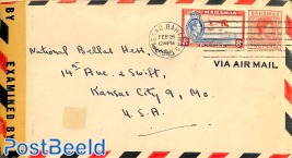 Censored cover with lighthouse stamp