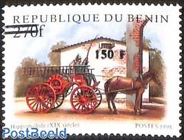 carriage by horses, overprint