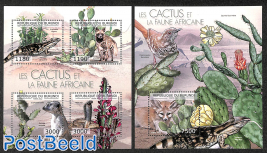 Cactus and animals 2 s/s