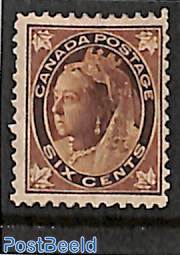 6c Brown, Stamp out of set