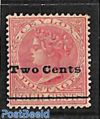 Two Cents on 4c, Stamp out of set