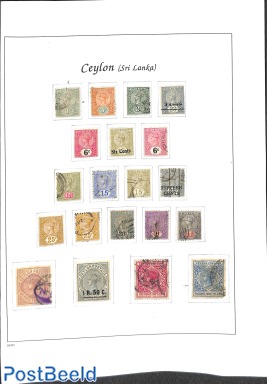 Lot Victoria stamps o/*, Ceylon, see 3 pictures