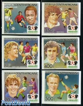 World Cup Football 6v imperforated