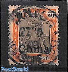 German post, 30pf, used 