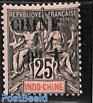 French post, 25c, Stamp out of set