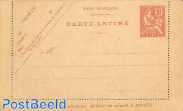 French post, card letter 10c