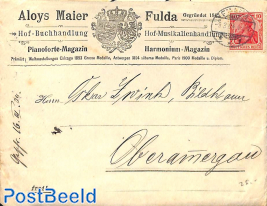 Beautiful Aloys Maier envelope and letter from Fulda