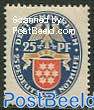 25+25Pf, Thuringen, Stamp out of set