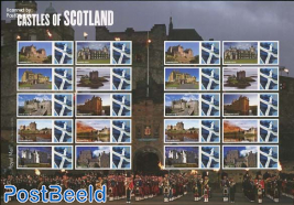 Castles of Scotland, Label Sheet