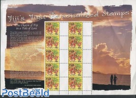 Personalized stamps sheet