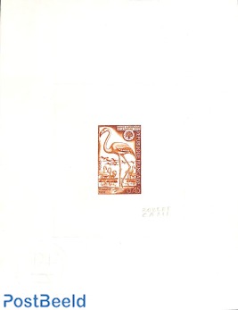 Epreuve de luxe in brown print with signature of designer