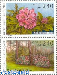 Stamp show, Flowers 2v (from s/s)