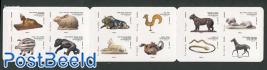 Zodiac animals in art 12v s-a in booklet