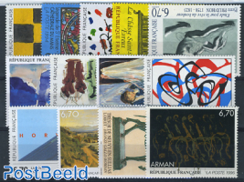 Art stamps France 1994/1996 (13 stamps)