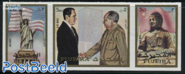 Nixon visit to China 3v [::], imperforated