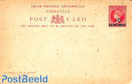 Reply Paid Postcard 10c/10c on 1d/1d