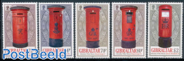 Gibraltar Pillar Boxes 5v