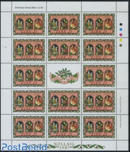Christmas minisheet (with 14 stamps)