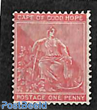 1d, WM Crown-CC, Stamp out of set
