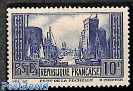 10Fr, Type II, Stamp out of set