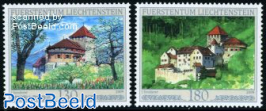 Vaduz Castle in spring & summer 2v