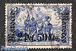 German Post, 2P50 on 2M, Stamp out of set