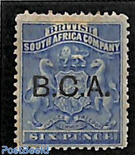 BCA, 6d, Stamp out of set