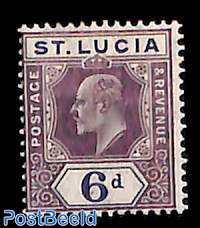 6p, Lila/violet, WM Mult. Crown-CA, Stamp out of set