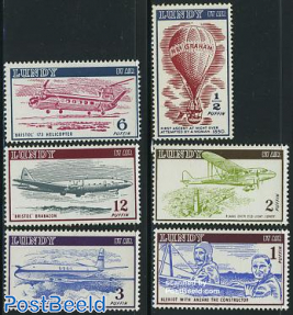Lundy, Airmail 6v, without date