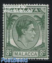 8c, Mallacca, Stamp out of set