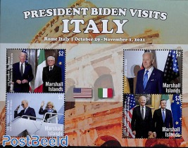 President Biden visits Italy 4v m/s