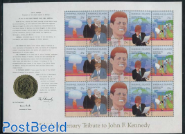 J.F. Kennedy minisheet