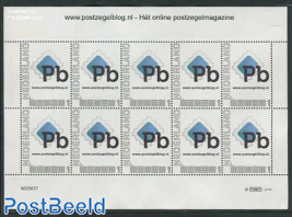 Postzegelblog.nl minisheet