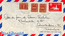 Airmail envelope to Amsterdam